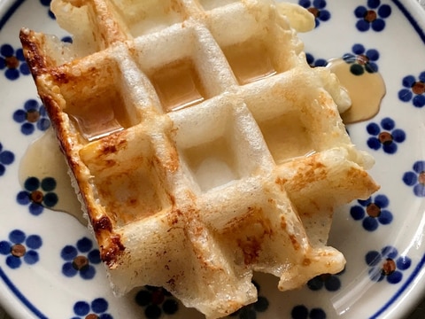 ワッフルメーカーでクリームチーズ入り焼き餅 レシピ 作り方 By Tonton22 楽天レシピ